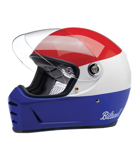 Casco Biltwell Lane Splitter RED/WHITE/BLUE - cafetwin