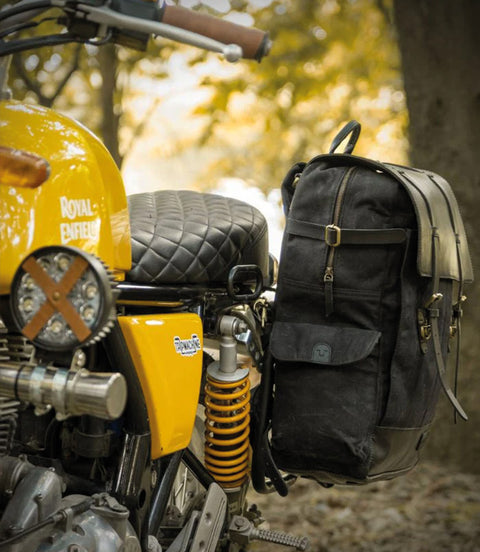 Sac à dos Vintage Moto Trip Machine Rambler Noir