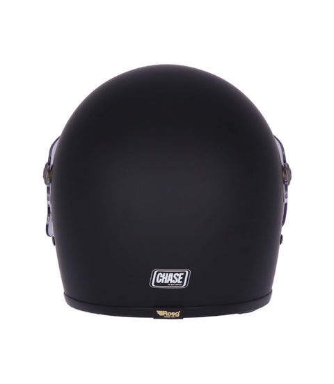 Casque Vintage Casque intégral Roeg Chase noir mat