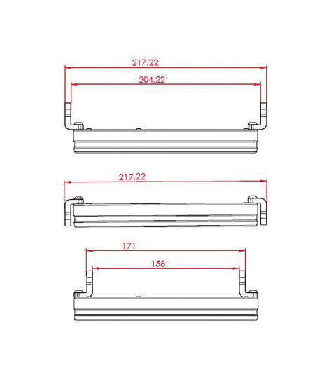 Phare Moto Front Led 7 pouces FRAME-R1 Type 4