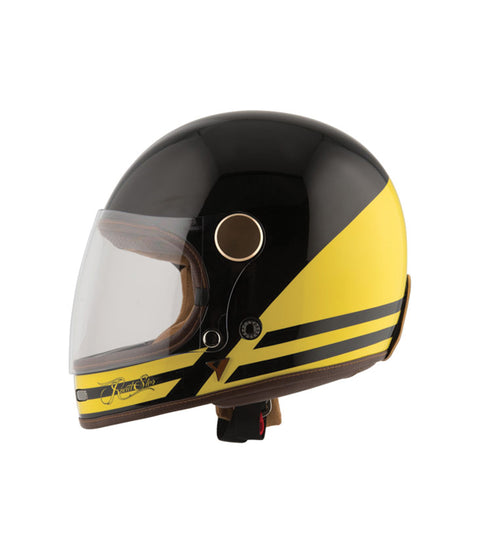 Casco Vintage Giallo Nero By City Roadster II