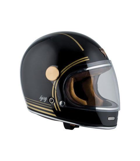 Casco Integrale By City Nero Oro