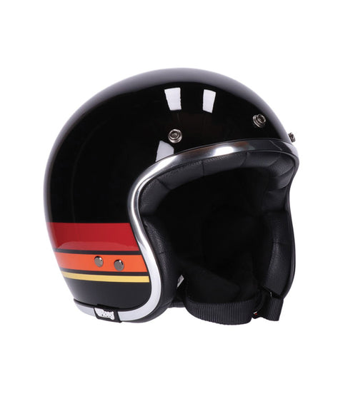 Casco Jet Vintage Nero/Rosso Roeg Jettson 2.0