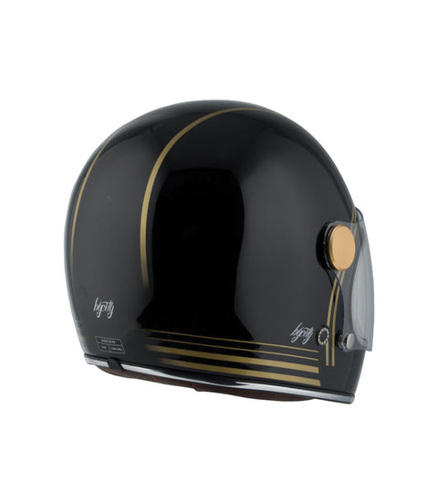 Casco Vintage Roadster II Nero Oro - cafetwin