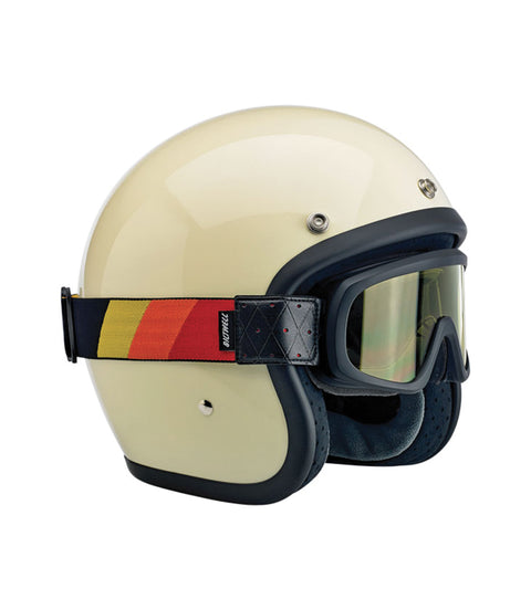 Maschera Biltwell Overland 2.0 Tri-Stripe Black - cafetwin