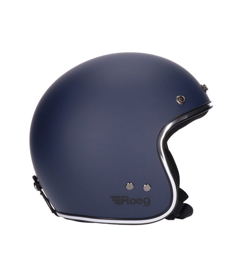 Casco Jet Vintage Azul Roeg