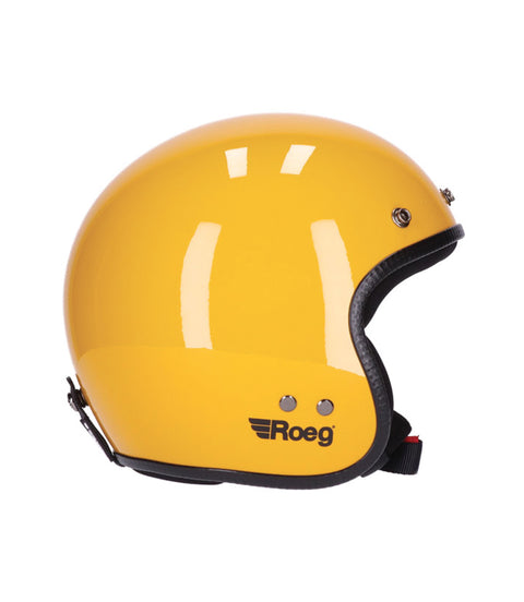 Casque Jet Vintage Jaune Roeg