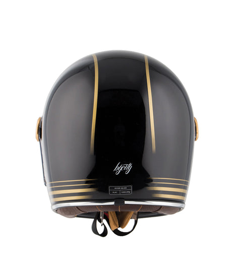 Casco Vintage Roadster II Nero Oro - cafetwin