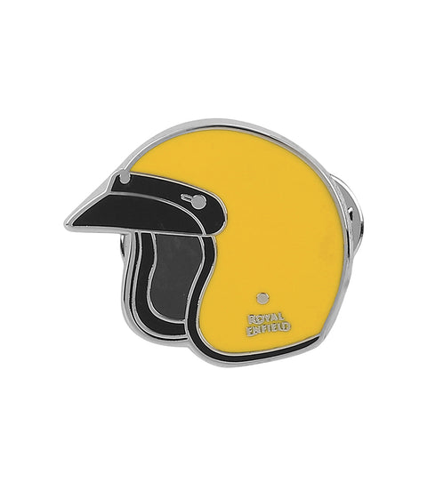 Broche Royal Enfield Casque jaune