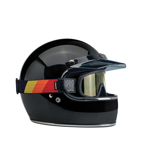 Maschera Biltwell Overland 2.0 Tri-Stripe Black - cafetwin