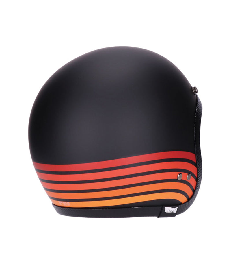 Helm Jet Vintage Schwarz/Orange Roeg Jettson 2.0