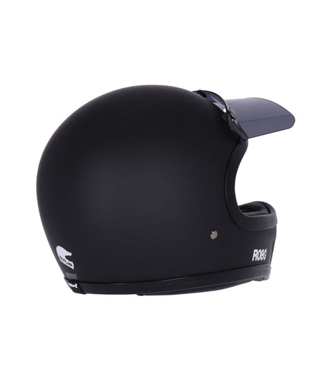 Casco Integrale Enduro Vintage Peruna 2.0 Nero - cafetwin