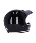 Casco Integrale Enduro Vintage Peruna 2.0 Nero Lucido - cafetwin