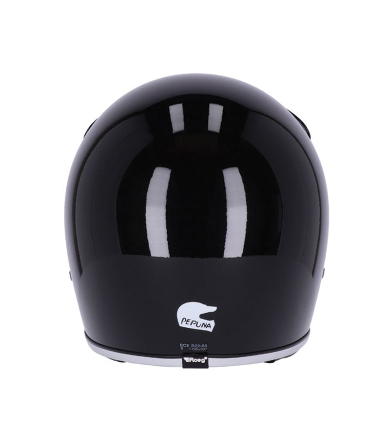 Full-face Enduro Helmet Vintage Peruna 2.0 Gloss Black