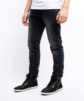 Jeans Moto John Doe Taylor Mono Black Used - cafetwin