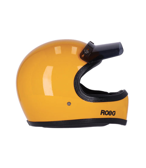 Casco Enduro Vintage Peruna 2.0 Giallo