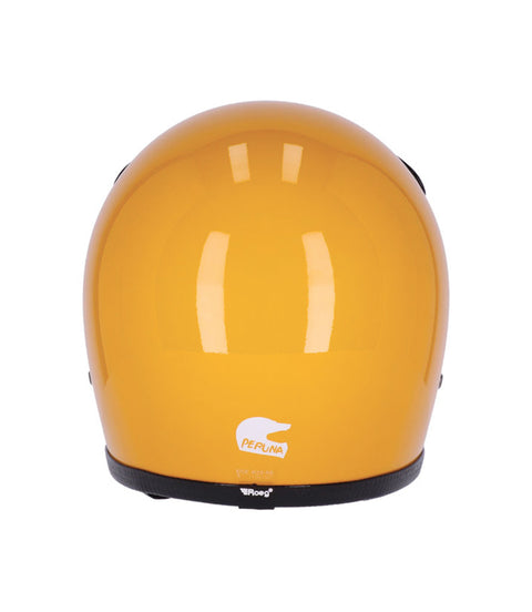 Casco Integrale Enduro Vintage Peruna 2.0 Giallo - cafetwin