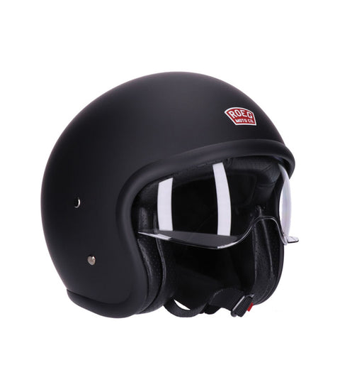 Casco Jet con Occhiali Roeg Sundown Nero Opaco