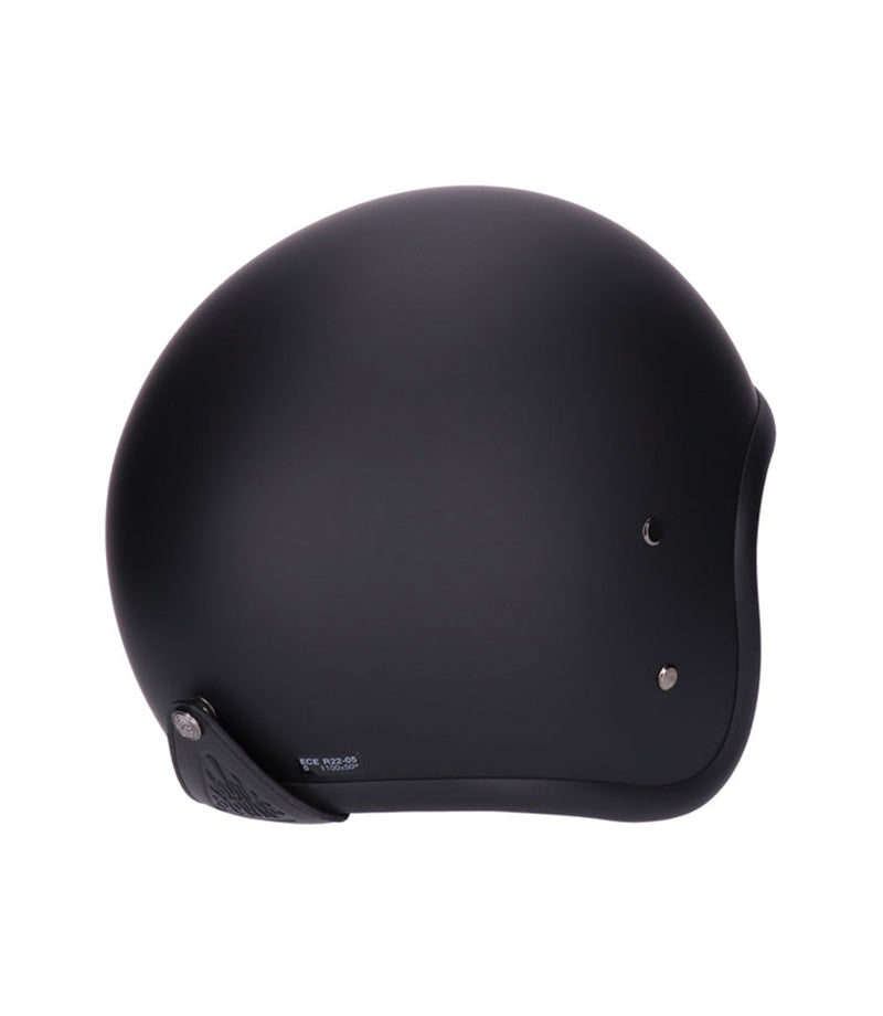 Helmet Jet with Roeg Sundown Goggles Black Matte