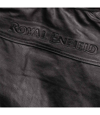 Chaqueta de cuero Royal Enfield Negro