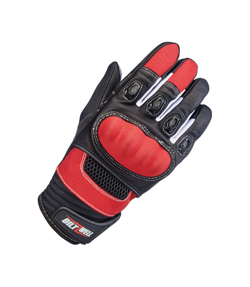 Handschuhe Moto Sommer Biltwell Bridgeport Rot