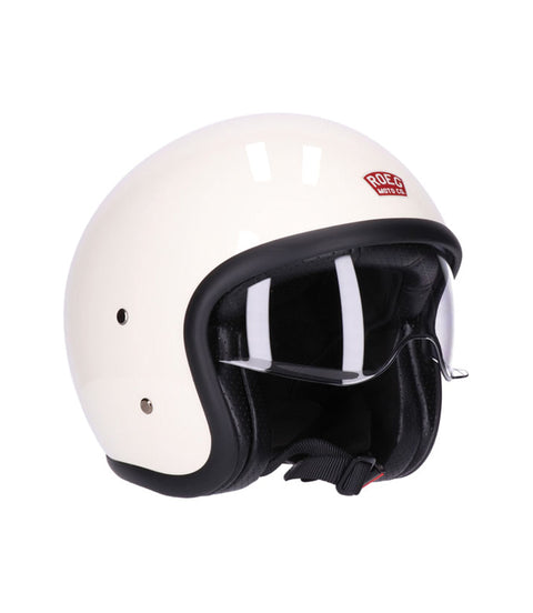 Casco Jet con Occhiali Roeg Sundown Vintage White