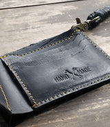 Motorcycle Wallet with Chain Black Trip Machine - cafetwin