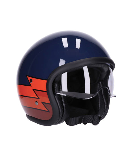 Casco Jet con Occhiali Roeg Sundown Blue Lightning