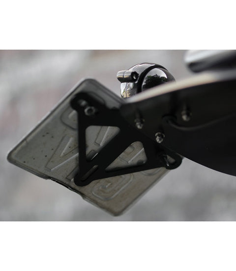 Universal License Plate Mount Black