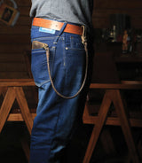 Braune Geldbörse Moto mit Kette Trip Machine - cafetwin