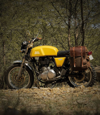 Sac à dos Vintage Moto Trip Machine Rambler Marron clair