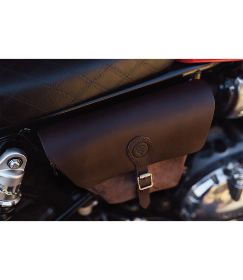 Borsa Laterale Interceptor / Continental GT 650 Cafe Twin x Trip Machine Marrone - cafetwin