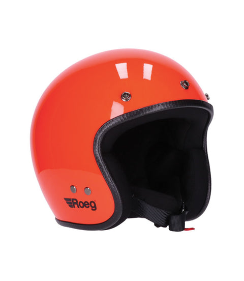 Casco Jet Vintage Rosso Roeg