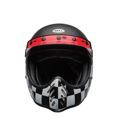 Bell Moto-3 Fasthouse Checkers Nero Bianco Rosso (3)