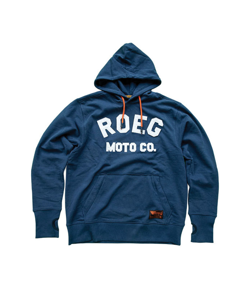 Sweatshirt Moto com capuz Azul Roeg