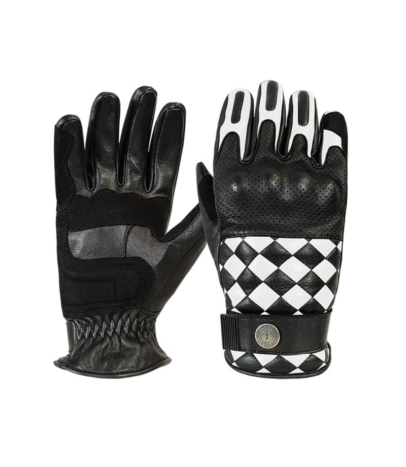 Gloves Moto Vintage John Doe Tracker Blacks/Whites
