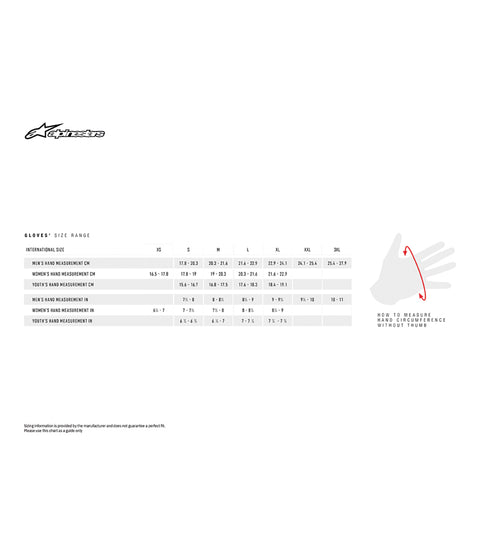 Guanti Moto Estivi Alpinestar Full Bore Neri - cafetwin