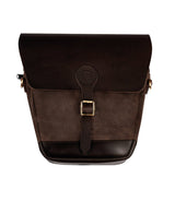 Leather Top Case for Himalayan - Brown - Cafe Twin x Trip Machine - cafetwin