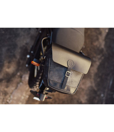 Leather Top Case for Himalayan - Black - Cafe Twin x Trip Machine - cafetwin