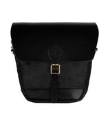 Leather Top Case for Himalayan - Black - Cafe Twin x Trip Machine - cafetwin