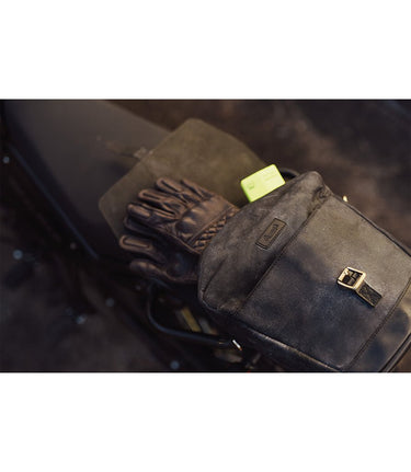 Leather Top Case for Himalayan - Black - Cafe Twin x Trip Machine - cafetwin