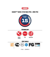 Antivol disque Moto Granit Quick 37/60 Mini - Abus - cafetwin