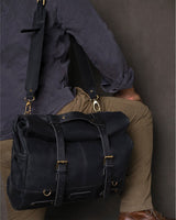 Vintage Black Side Bag - Trip Machine - cafetwin
