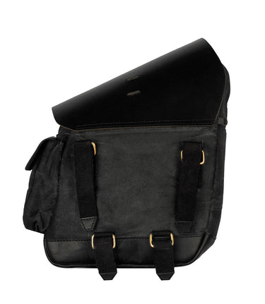 Saddlebags Front panels for Himalayan 410 - Cafe Twin x Trip Machine - Black - cafetwin