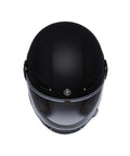 Casco Vintage Moto Nero Torc