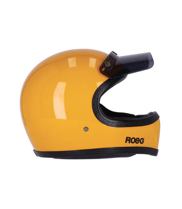 Full-Face Helmet Enduro Vintage Peruna 2.0 Yellow - cafetwin