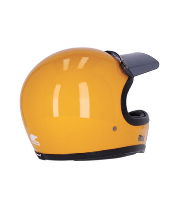 bike helmet classic yellow Vintage Enduro Helmet Peruna 2.0 Yellow
