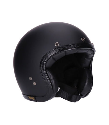 Roeg Jettson 2.0 Black Helmet Jet Vintage Approved - cafetwin