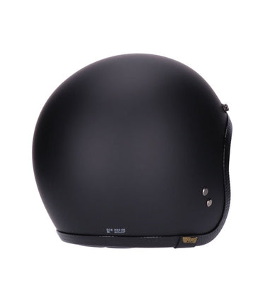 Roeg Jettson 2.0 Black Helmet Jet Vintage Approved - cafetwin