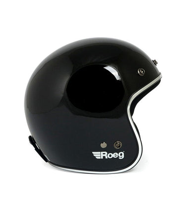 JETT Gloss Black Helmet - Roeg - cafetwin